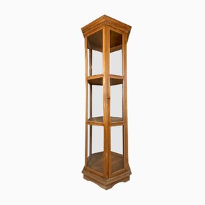 Mid-Century French Teak Wood Vitrine Display Cabinet, 1960s-WZZ-1122034