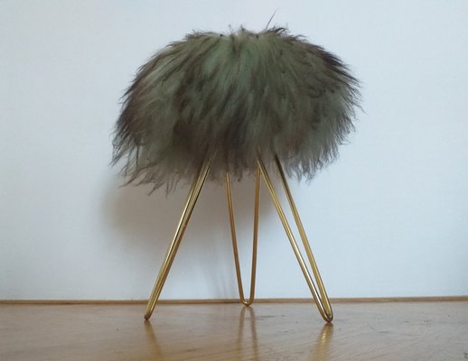 Mid-Century French Tripod Stool, 1970s-TZ-556356