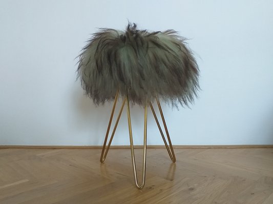 Mid-Century French Tripod Stool, 1970s-TZ-556356