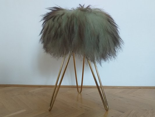 Mid-Century French Tripod Stool, 1970s-TZ-556356