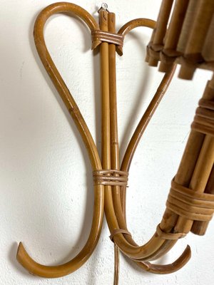 Mid-Century French Wall Lamp in Rattan by Louis Sognot-WZZ-1228930