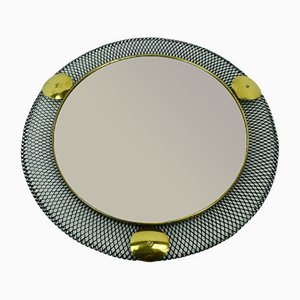 Mid-Century French Wall Mirror with Filigree Metal Frame, 1950s-FH-1101026