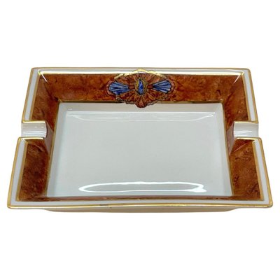 Mid-Century French White Porcelain Ashtray by Cevoli for Limoges, 1980s-JDR-1126352