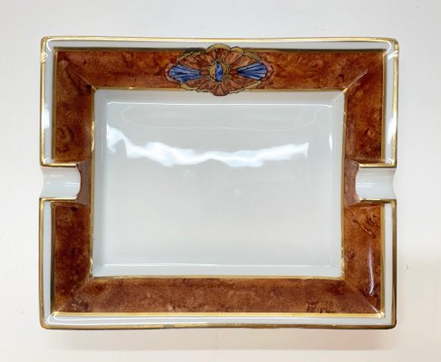 Mid-Century French White Porcelain Ashtray by Cevoli for Limoges, 1980s-JDR-1126352