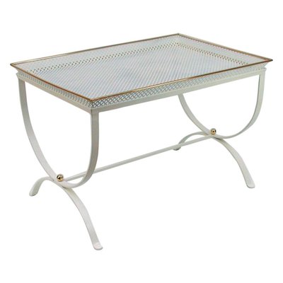 Mid-Century French White Side Table, 1950s-OE-897794