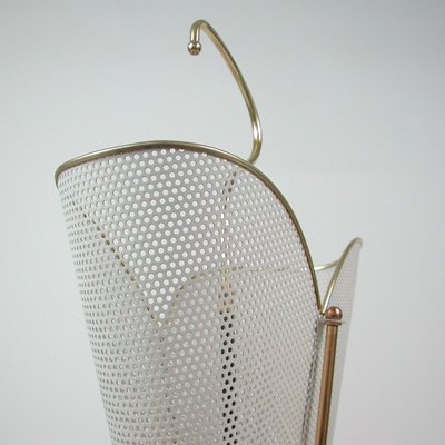 Mid-Century French White Umbrella Stand by Mathieu Matégot, 1950s-OE-1110721