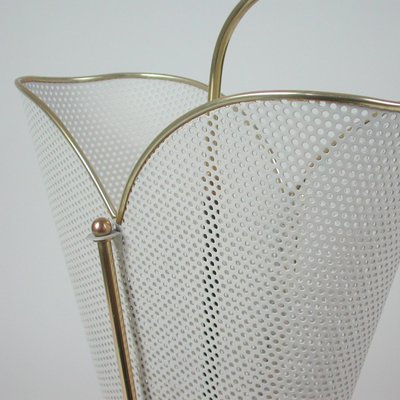 Mid-Century French White Umbrella Stand by Mathieu Matégot, 1950s-OE-1110721