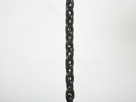 Mid-Century French Wrought Iron Floor Lamp by Jacques Vidal, 1967-YJA-1313252