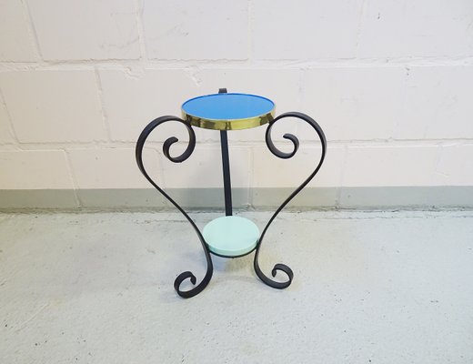 Mid-Century French Wrought Iron Planter, 1950s-POM-540669