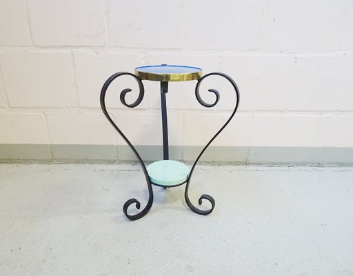 Mid-Century French Wrought Iron Planter, 1950s-POM-540669