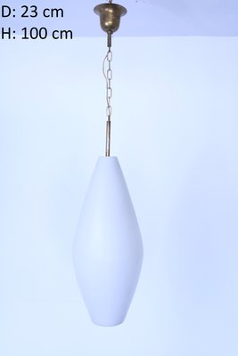 Mid-Century Frosted Glass Ceiling Lamp from Vistosi-SXX-674491