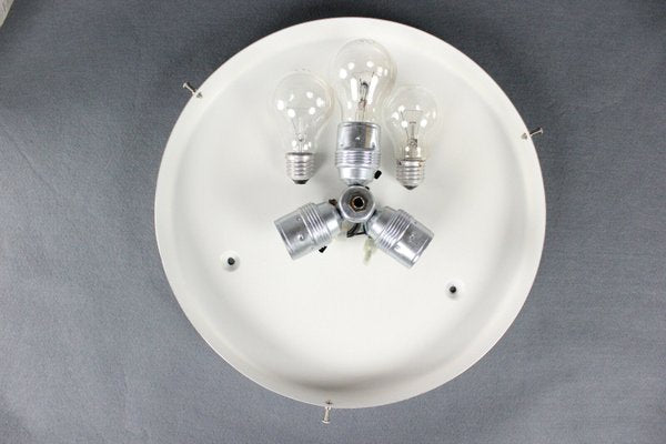 Mid-Century Frosted Ice Glass Ceiling Lamp from Doria Leuchten, 1960s-FUP-698470