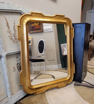 Mid-Century Garibaldino Mirror, Lombardo, Italy-NUC-1756512