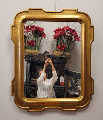 Mid-Century Garibaldino Mirror, Lombardo, Italy-NUC-1756512