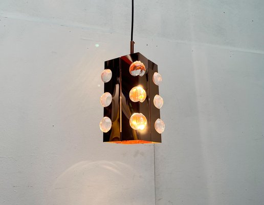 Mid-Century German Acryl and Copper Pendant Lamp from Cosack, 1960s-UAH-1750034