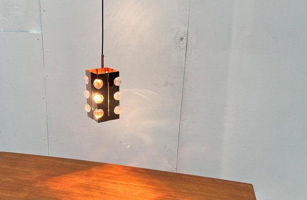 Mid-Century German Acryl and Copper Pendant Lamp from Cosack, 1960s-UAH-1750034