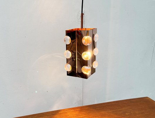 Mid-Century German Acryl and Copper Pendant Lamp from Cosack, 1960s-UAH-1750034