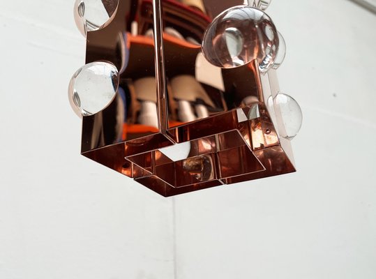 Mid-Century German Acryl and Copper Pendant Lamp from Cosack, 1960s-UAH-1750034