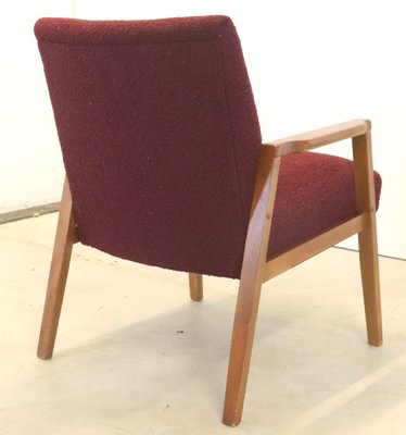 Mid-Century German Armchair in Fabric and Wood-FYZ-1798617