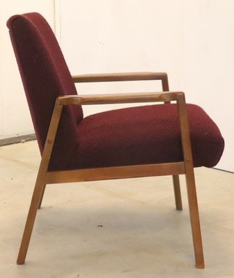 Mid-Century German Armchair in Fabric and Wood-FYZ-1798617