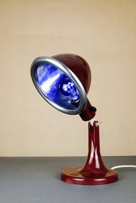 Mid-Century German Bakelite Table Lamp with Case from PGH Elektro, 1960s-YGX-747277