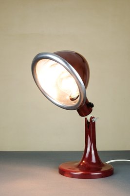 Mid-Century German Bakelite Table Lamp with Case from PGH Elektro, 1960s-YGX-747277