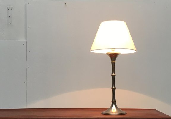 Mid-Century German Bamboo Table Lamp by Ingo Maurer for M Design, 1960s-UAH-866375