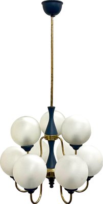 Mid-Century German Brass 8-Arm Chandelier, 1970s-ZCY-1375592