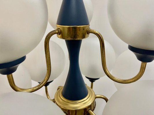 Mid-Century German Brass 8-Arm Chandelier, 1970s-ZCY-1375592