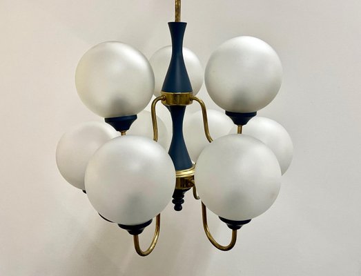 Mid-Century German Brass 8-Arm Chandelier, 1970s-ZCY-1375592