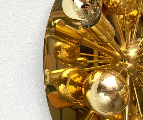 Mid-Century German Brass Atomic Ceiling or Wall Lamp by Dorothee Becker for Cosack, 1970s-UAH-1353122