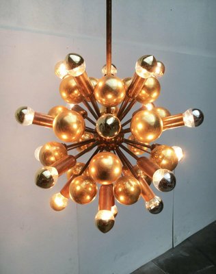 Mid-Century German Brass Atomic Ceiling Pendant Lamp by Dorothee Becker for Cosack, 1970s-UAH-1799619