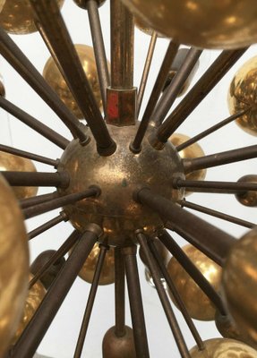 Mid-Century German Brass Atomic Ceiling Pendant Lamp by Dorothee Becker for Cosack, 1970s-UAH-1799619