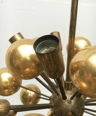 Mid-Century German Brass Atomic Ceiling Pendant Lamp by Dorothee Becker for Cosack, 1970s-UAH-1799619