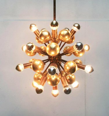 Mid-Century German Brass Atomic Ceiling Pendant Lamp by Dorothee Becker for Cosack, 1970s-UAH-1799619