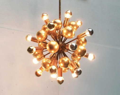 Mid-Century German Brass Atomic Ceiling Pendant Lamp by Dorothee Becker for Cosack, 1970s-UAH-1799619