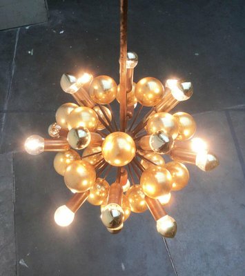 Mid-Century German Brass Atomic Ceiling Pendant Lamp by Dorothee Becker for Cosack, 1970s-UAH-1799619