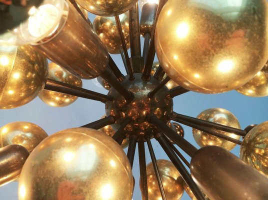 Mid-Century German Brass Atomic Ceiling Pendant Lamp by Dorothee Becker for Cosack, 1970s-UAH-1799619