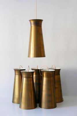 Mid-Century German Brass Pendant Lamp, 1950s-WPT-563864