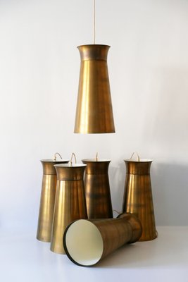 Mid-Century German Brass Pendant Lamp, 1950s-WPT-563864