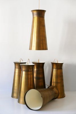 Mid-Century German Brass Pendant Lamp, 1950s-WPT-563864