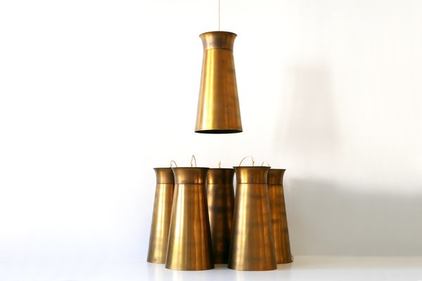 Mid-Century German Brass Pendant Lamp, 1950s-WPT-563864