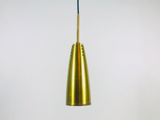 Mid-Century German Brass Pendant Lamps, 1950s, Set of 2-PUK-566936