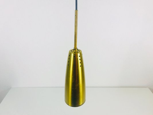 Mid-Century German Brass Pendant Lamps, 1950s, Set of 2-PUK-566936