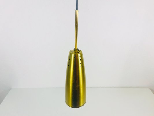 Mid-Century German Brass Pendant Lamps, 1950s, Set of 3-PUK-566941