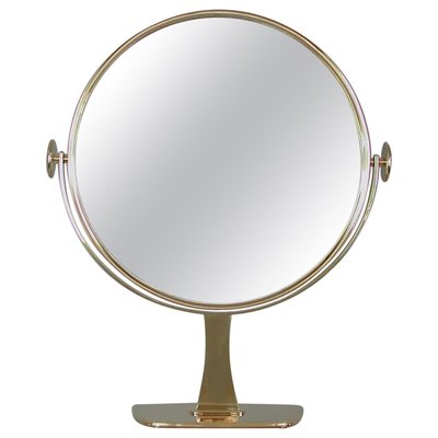 Mid-Century German Brass Table Mirror from Vereinigte Werkstätten München, 1960s-OE-911108