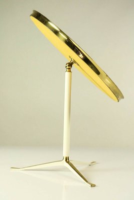 Mid-Century German Brass Vanity Mirror from Vereinigte Werkstätten Munich, 1950s-FUP-1396925