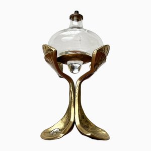 Mid-Century German Bronze Ornamental Oil Lamp from Gilde, 1960s-UAH-1811377