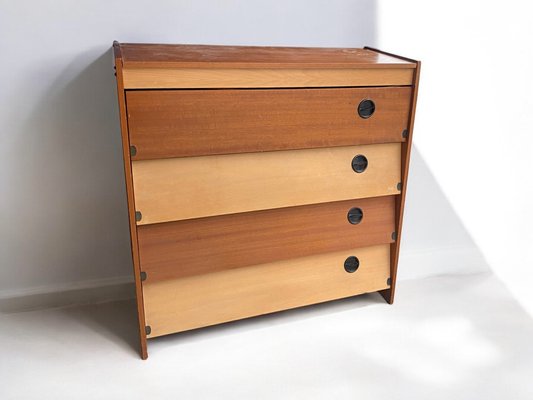 Mid-Century German Brown and Beige Shoe Cabinet, 1950s-PYR-2041375