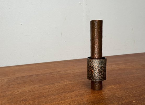 Mid-Century German Brutalist Copper Vase or Candleholder, 1960s-UAH-1799393